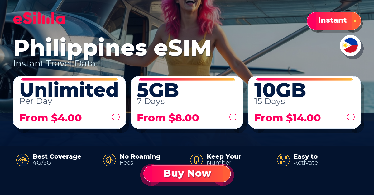 Philippines eSIM travel data offer with package options